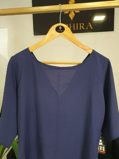 Blusa plano manga ampla Alcântara 1140340 - Saphira Moda Evangélica