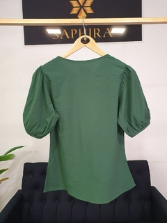 Blusa viscose com poliamida gola com botões X-T 1140352 na internet