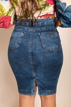 Saia jeans azul 60 cm VCH 2390 - comprar online