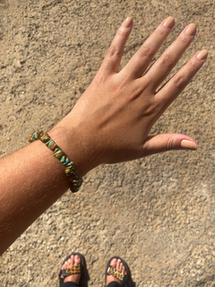 pulseira pedra verde - comprar online