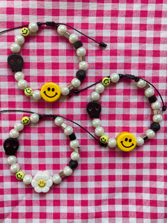 pulseira smile + pérolas