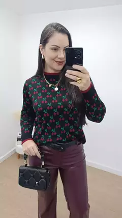 Blusa de Cerejinha Preto na internet