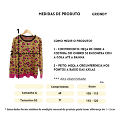 Imagem do BLUSA DE ONCINHA PLUS SIZE - BEGE/AMARELO