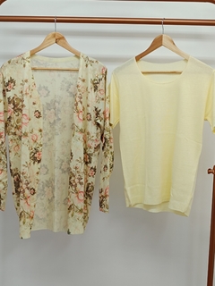 Imagem do CONJUNTO TWIN SET DUAS PEÇAS FLORAL PLUS SIZE