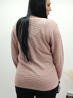 BLUSA PLUS SIZE TRANÇAS CONFETE - ROSA CLARO na internet