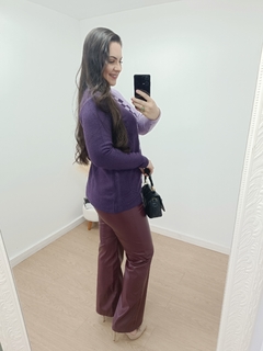 BLUSA DAMAS DE MOUSSE - ROXO na internet