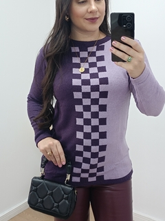 BLUSA DAMAS DE MOUSSE - ROXO