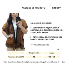 KIMONO EGITO - MARROM - loja online