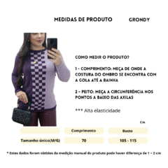 BLUSA DAMAS DE MOUSSE - ROXO - loja online