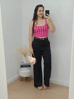 REGATA CROPPED LISTRADA MODAL - PINK - comprar online