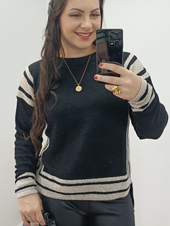 BLUSA MULLET DE MOUSSE - PRETO - comprar online