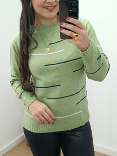 BLUSA RISQUINHOS DE MOUSSE - VERDE