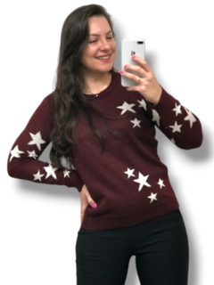 Blusa de Frio Estrelas em lã - 22005