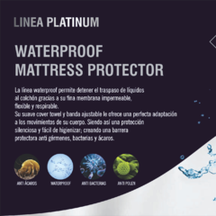 PROTECTOR PLATINUM IMPERMEABLE 0.80X1.40 CON FAJA en internet