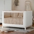 Berço 3 em 1 Flow Laqueado Branco Soft com Mini Berço e Mini Cama (Ref 61791) - comprar online