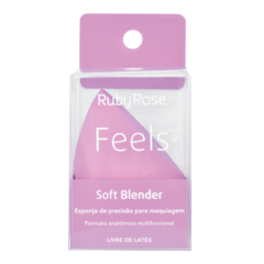 ESPONJA DE MAQUIAGEM SOFT BLENDER FEELS - RUBY ROSE - Lézard - Moda feminina