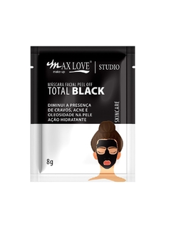 MÁSCARA FACIAL PEEL OFF TOTAL BLACK - MAX LOVE