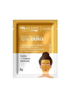 MÁSCARA FACIAL DE LIMPEZA OURO - MAX LOVE