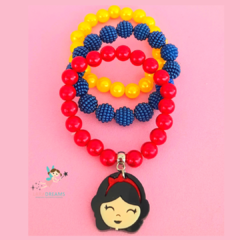 Kit Pulseiras Branca de Neve