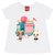 Blusa Manga Curta Estampa Ice Cream