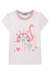 Conjunto Blusa com Pompons e Bermuda com estampa de Flamingos - comprar online