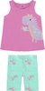 Conjunto Regata Estampa Divertida com Glitter e Bermuda em Cotton - comprar online