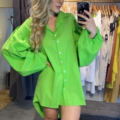 Camisa Over Size verde