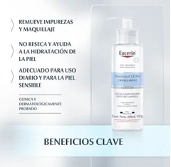 EUCERIN DERMATOCLEAN LECHE FACIAL LIMPIADORA PIEL SECA - comprar online