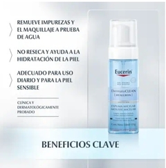 EUCERIN ESPUMA MICELAR DERMATO CLEAN