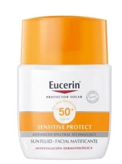 EUCERIN SUN FLUIDO FACIAL MATIFICANTE FPS 50 PIEL SENSIBLE