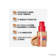 RIMMEL LONDON LASTING FINISH FOUNDATION 25HS 500 TOFFEE - LA TOSCANA ESTETICA