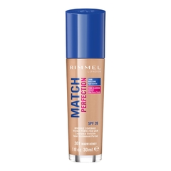 RIMMEL LONDON MATCH PERFECTION FOUNDATION SPF 20 301 WARM HONEY