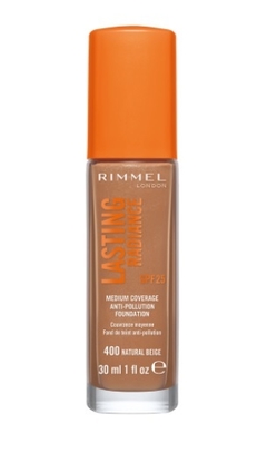 RIMMEL LONDON LASTING RADIANCE FOUNDATION SPF 25 400 NATURAL BEIGE