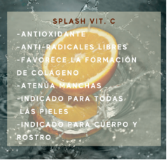 ZINE SPLASH FACIAL VITAMINA C 100 ML - comprar online