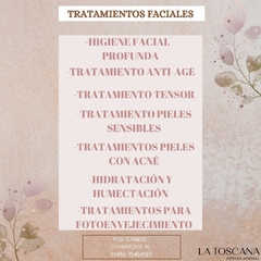 TRATAMIENTOS FACIALES LA TOSCANA ESTETICA - comprar online