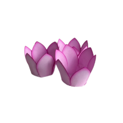 Forminhas para doces flor - Lily Rosa Pink