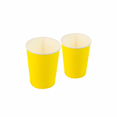 Copo de Papel Amarelo 270ml