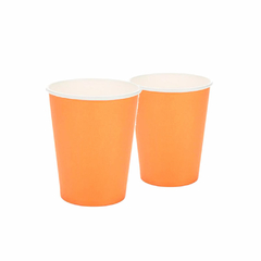 Copo de Papel Laranja 270ml