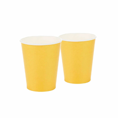 Copo de Papel Amarelo Mostarda 270ml