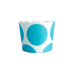 Forminha de Papel para Cupcake Azul Poá