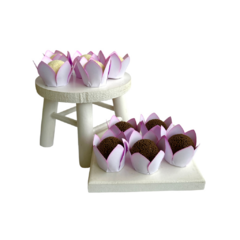 Forminhas para doces flor - Lily Rosa Bebê - comprar online