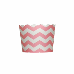 Forminha de Papel para Cupcake ZigZag Rosa - comprar online