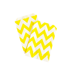 Saquinho de Papel Zig Zag Amarelo