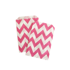 Saquinho de Papel Zig Zag Pink