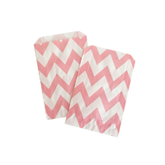 Saquinho de Papel Zig Zag Rosa - comprar online