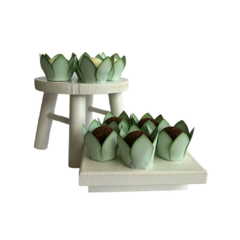 Forminhas para doces flor - Verde Musgo - comprar online