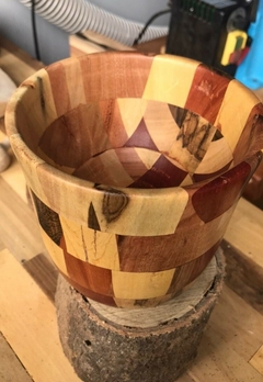 Cuenco Deco End Grain