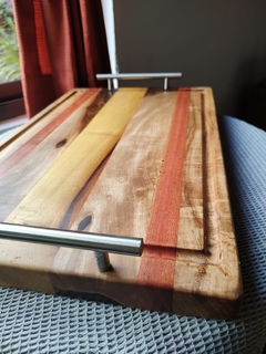 Tabla Line Grain con manijas y canaletas. - DM Diseños en Madera