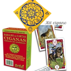 Kit de Cartas Ciganas Baralho, Bolsa e Toalha na internet