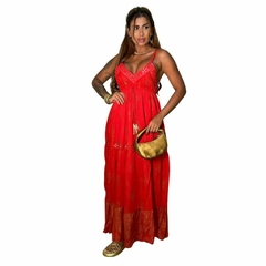 Vestido Indiano -Boho (Vermelho)